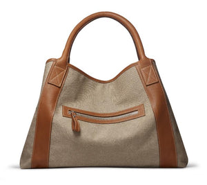 Michelle Tote - Dark Linen